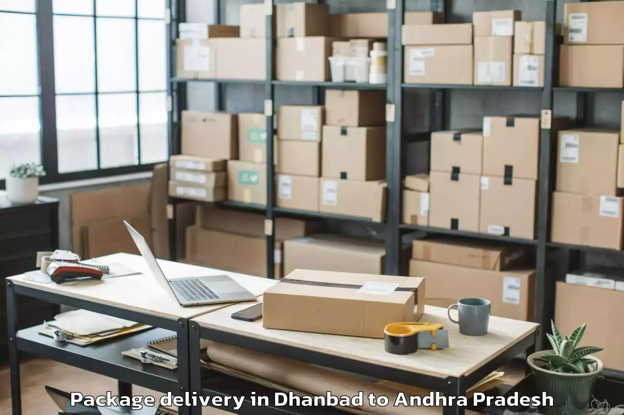 Easy Dhanbad to Atchempet Package Delivery Booking